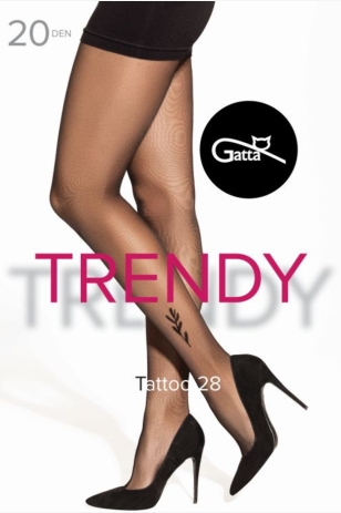 TATTOO - 28  LYCRA MAT 20 DEN
