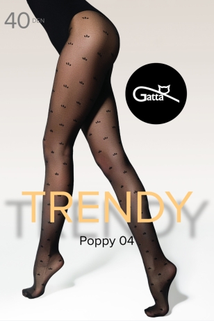 POPPY - 04 КОЛГОТКИ  З УЗОРОМ 40 DEN