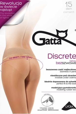 DISCRETE  - КОЛГОТКИ DAMSKIE, CZĘŚĆ MAJTKOWA BEZSZWOWA 15 DEN