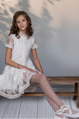 ДІВЧИНКА КОЛГОТКИ IMITUJĄCE DROBNĄ SIATECZKĘ ROXANA JUNIOR DR2601