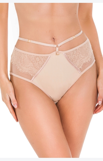 ТРУСИКИ WYSOKIE DELICE 19091 BEIGE