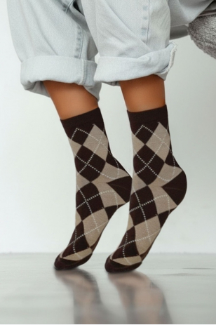 ШКАРПЕТКИ ДИТЯЧІ W ROMBY VINTAGE 1184.060