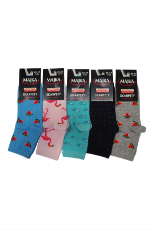 ШКАРПЕТКИ ДІВЧИНКА  WZÓR KPL. 5 PAR 35-37