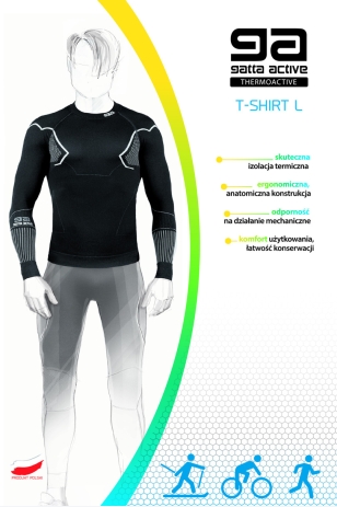 T-SHIRT L MEN THERMOACTIV BASIC MOUNT