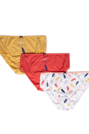 ТРУСИКИ ЖІНОЧІ BIKINI L-122BIB-38 3-ШТУКИ