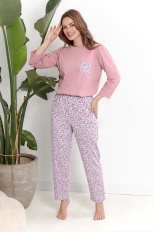 3629 ПІЖАМА ЖІНОЧА ДОВГА AGNESSA S-XL